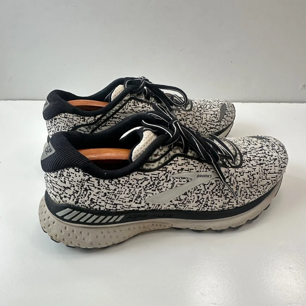 Brooks Adrenaline GTS 20 Running Shoes Cushioned Sneakers Black White Womens 9.5